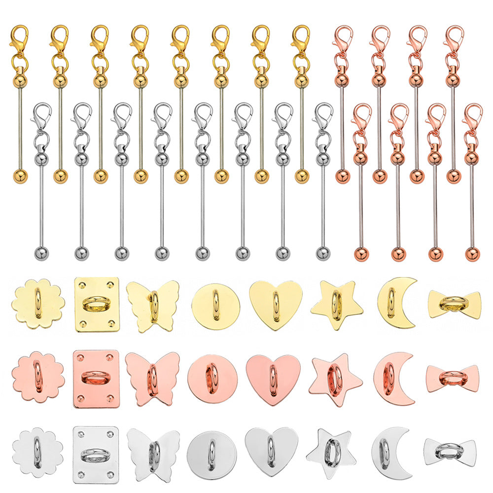DIY Keychain Making Kit with Flatback Charms
