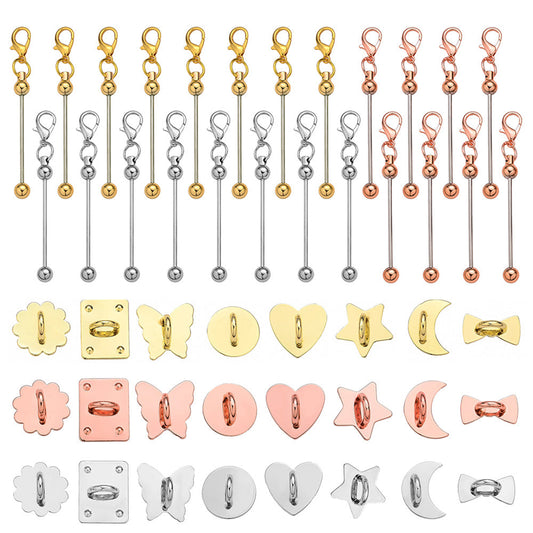 DIY Keychain Making Kit with Flatback Charms