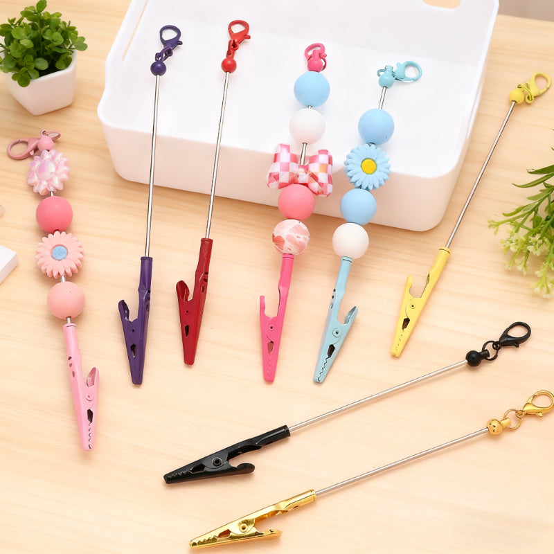 Beaded Card Holder Clips