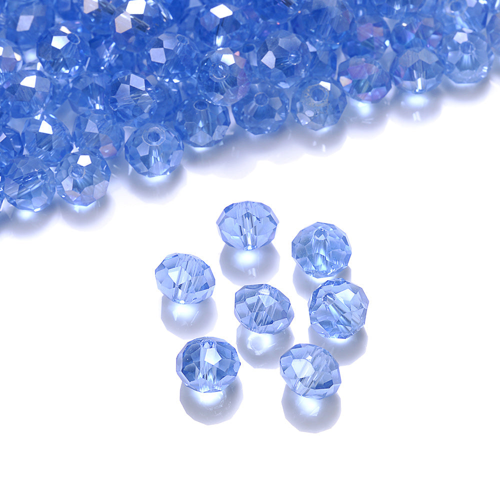 10mm Colored Cylindrical Glass Spacer Beads