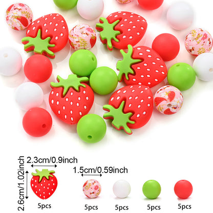 Mix Style Silicone Beads Set with Beading Pens