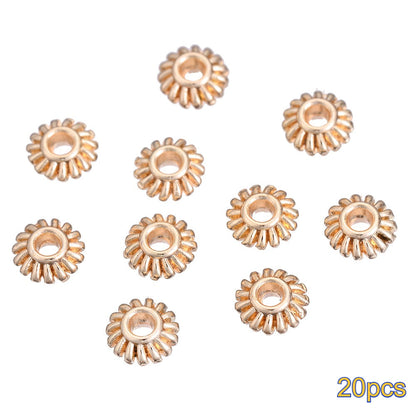 20PCS Gold Alloy Multi-Shape Spacer Bead Set