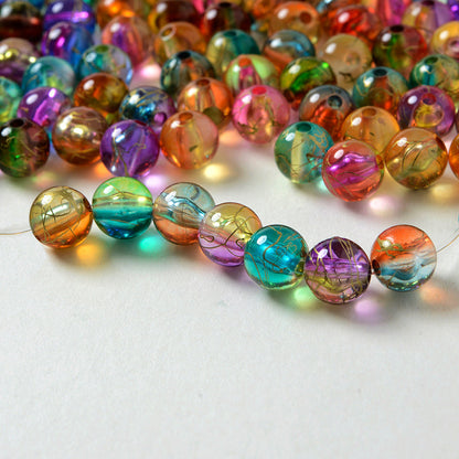 Rainbow Gradient Acrylic Beads
