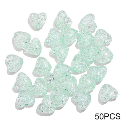 Acrylic Popped Crystal Love Beads