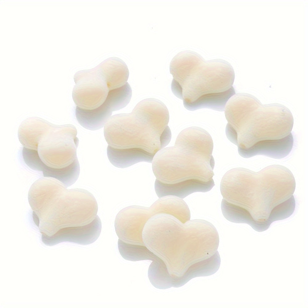 Fleece Heart Acrylic Beads