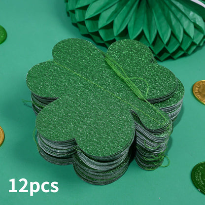 Green Clover Paper Skewers