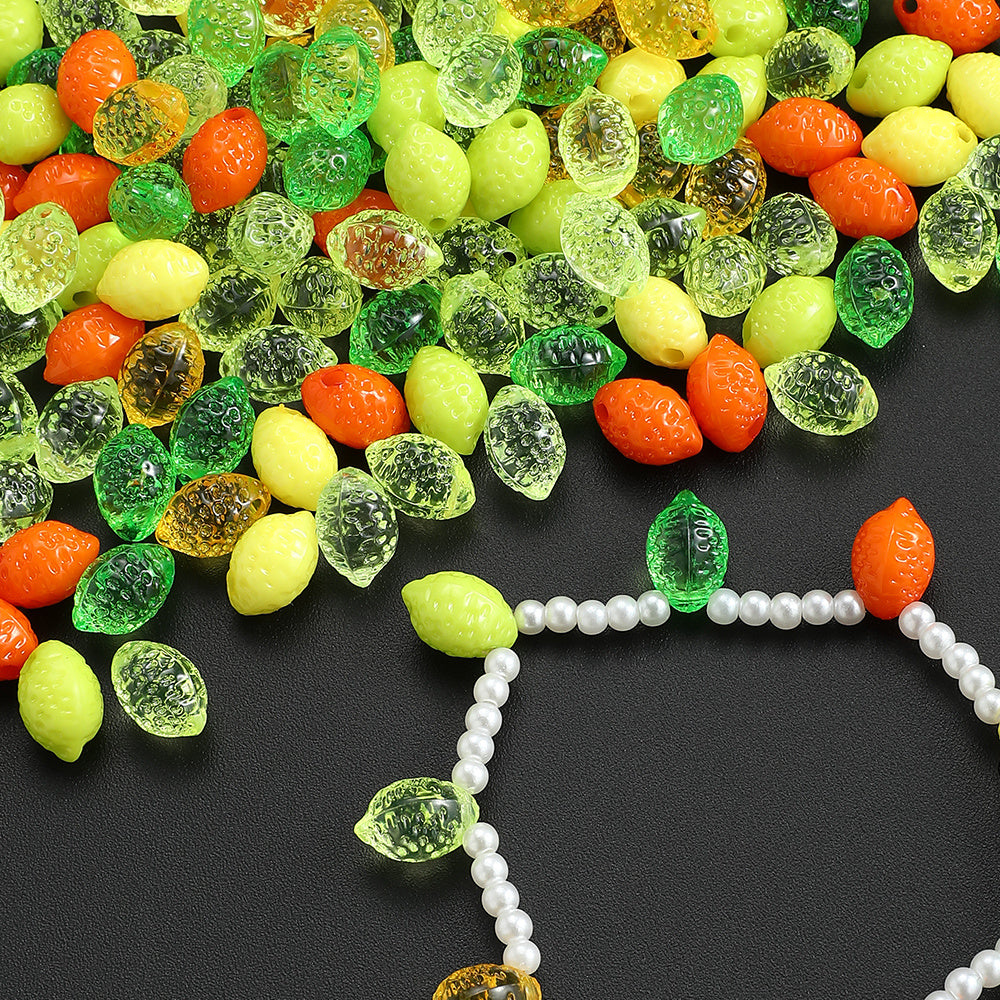 Frosted Macaron Acrylic Beads