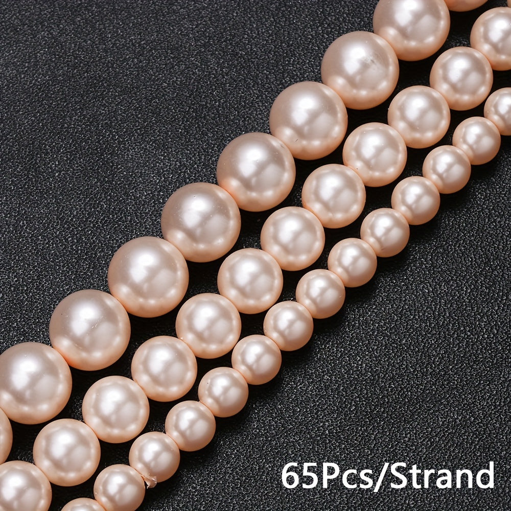 1SET 6/8/10mm Round Glass Bead Set