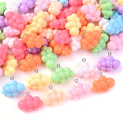 Solid Color Cloud Resin Charms