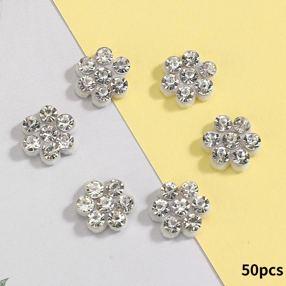 Plum Blossom Rhinestone Patches