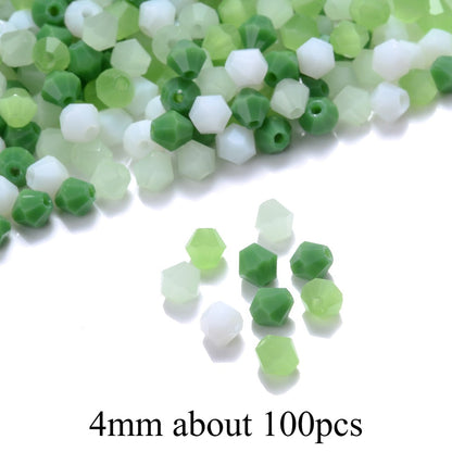 Mixed Faceted Artificial Crystal Beads