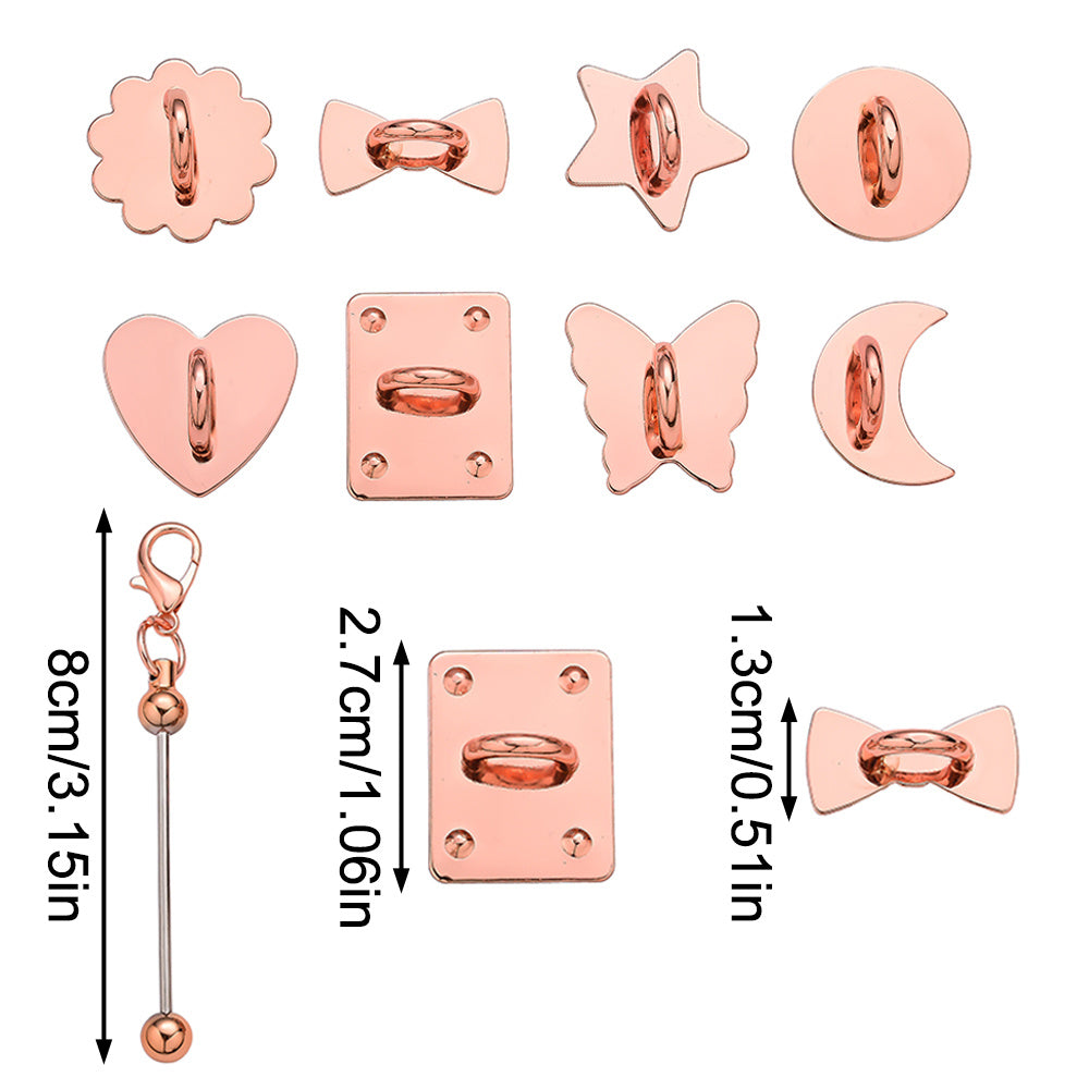 DIY Keychain Making Kit with Flatback Charms
