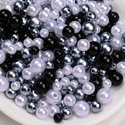 30g/bag 6/8/10mm Multicolor Imitation Pearl Acrylic Beads