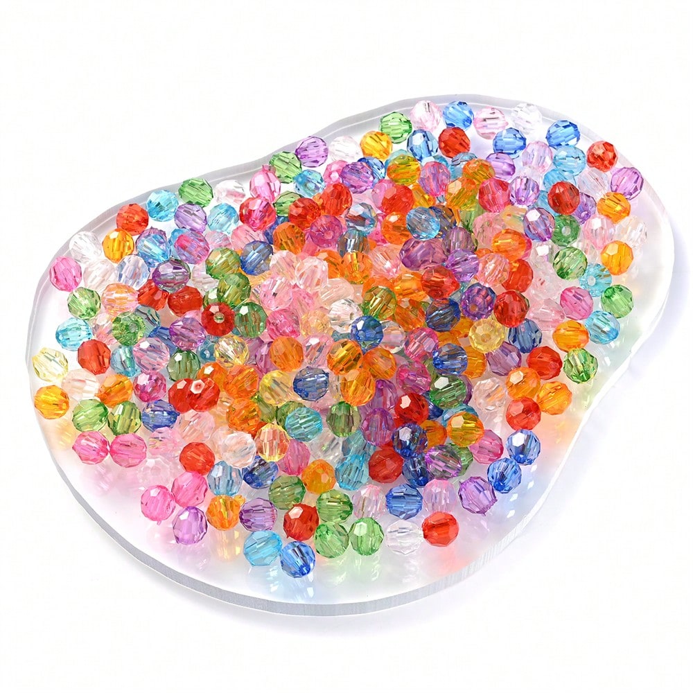 600pcs 6mm Multicolor Acrylic Beads