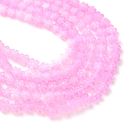 Daisy Lampwork Flower Beads