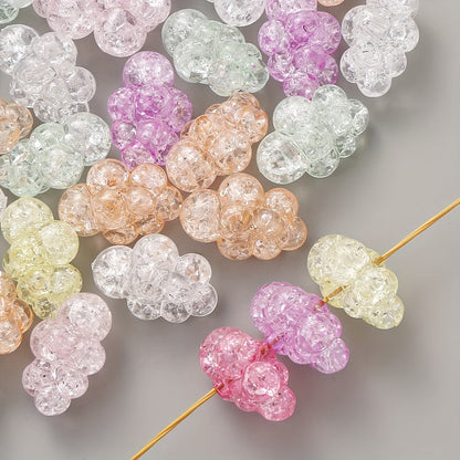 10PCS 16×24mm Cracked Cloud Acrylic Bead Set