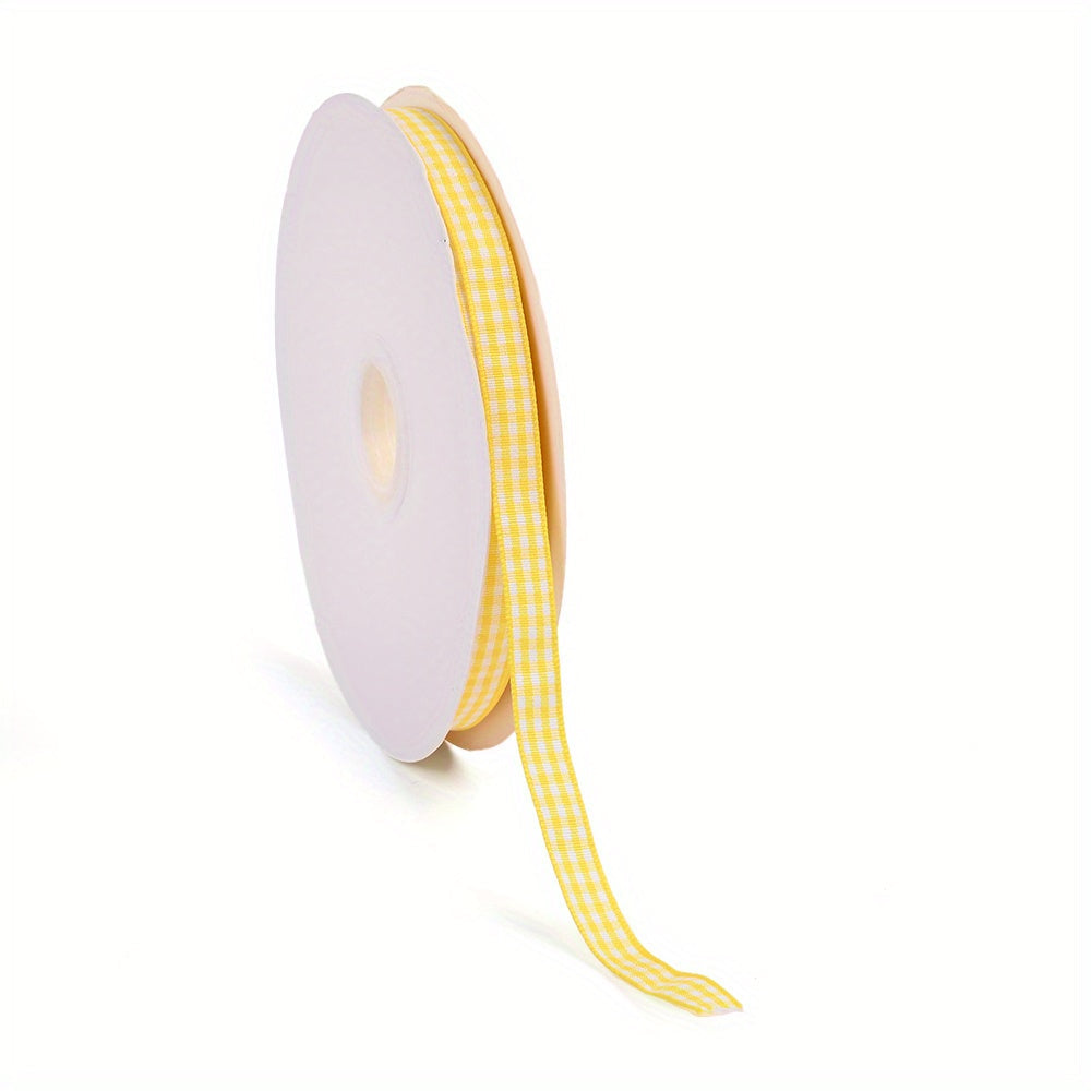 50 Yards/Roll 10 mm Christmas Plaid Satin Ribbon