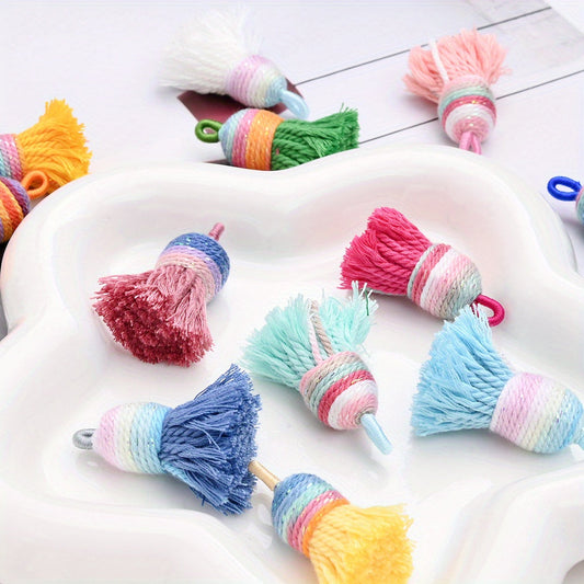Multi Color Fringe Pendants