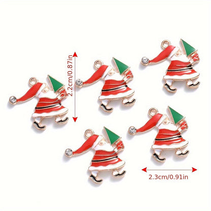 Mixed Metal Christmas Pendants