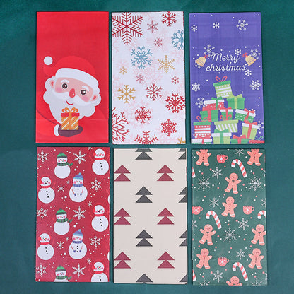 Christmas Paper Gift Bags with Sealing Stickers