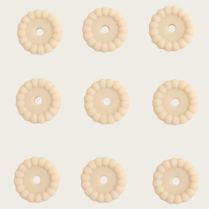 10pcs 12/15mm Silicone Disc Beads