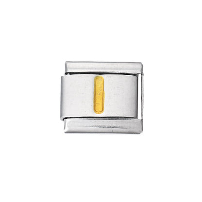 A-Z English Letter Stainless Steel Italian Charm Links