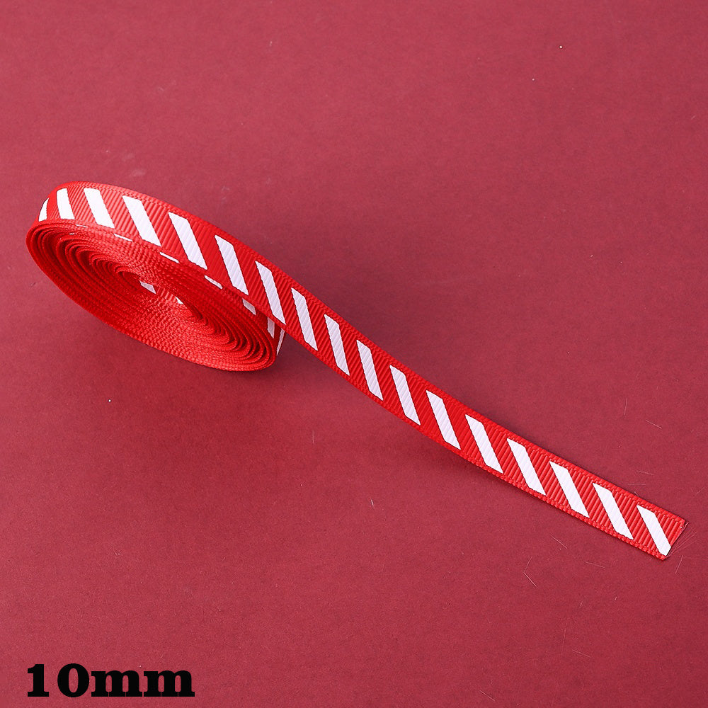 Christmas Striped Ribbon