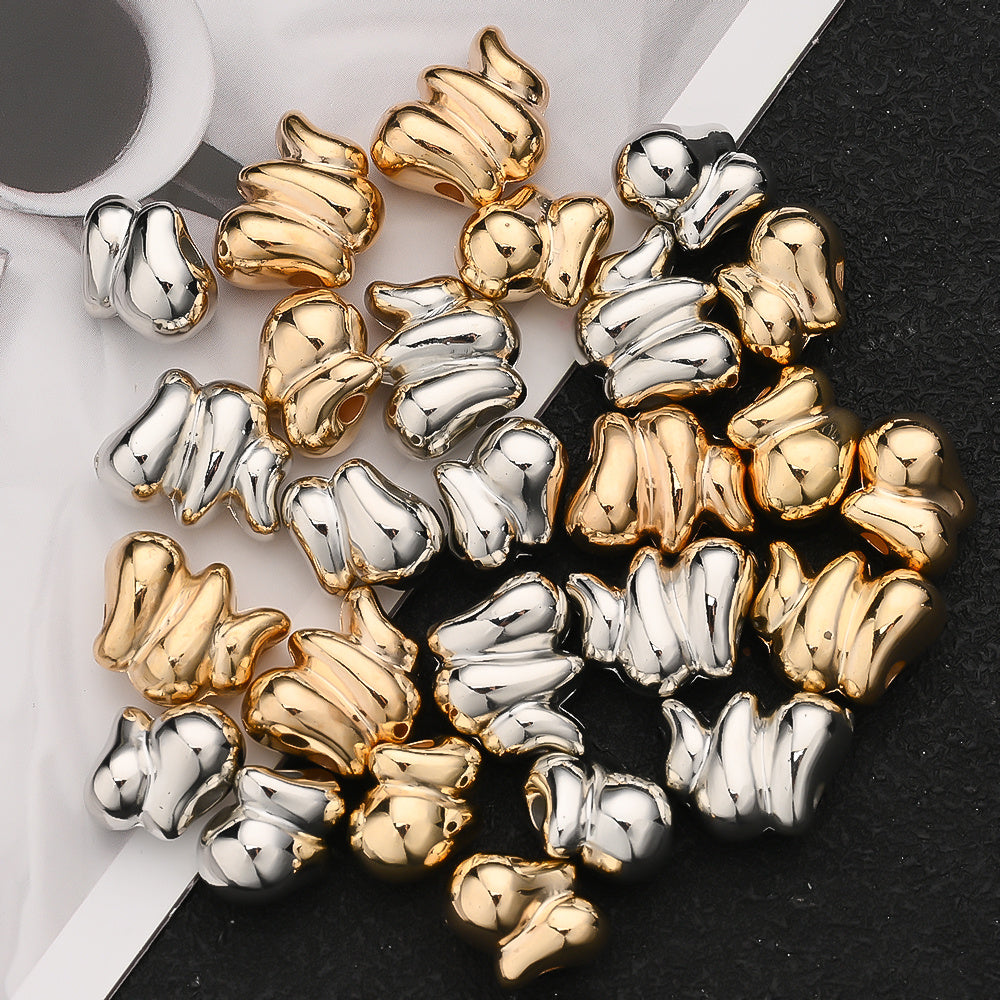 30/50PCS 14×11mm CCB Irregular Spacer Bead Set