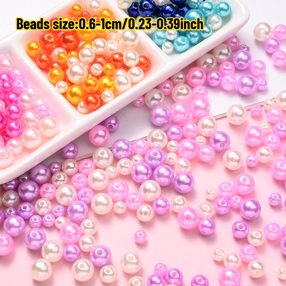 Colorful ABS Imitation Pearl Beads