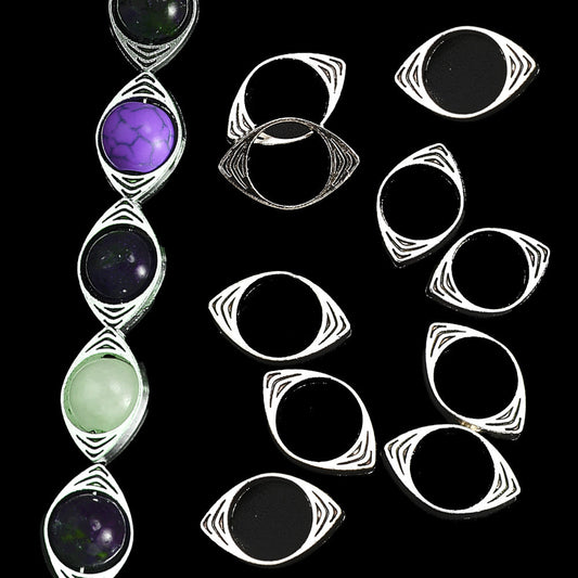 Vintage Evil Eye Bead Frames