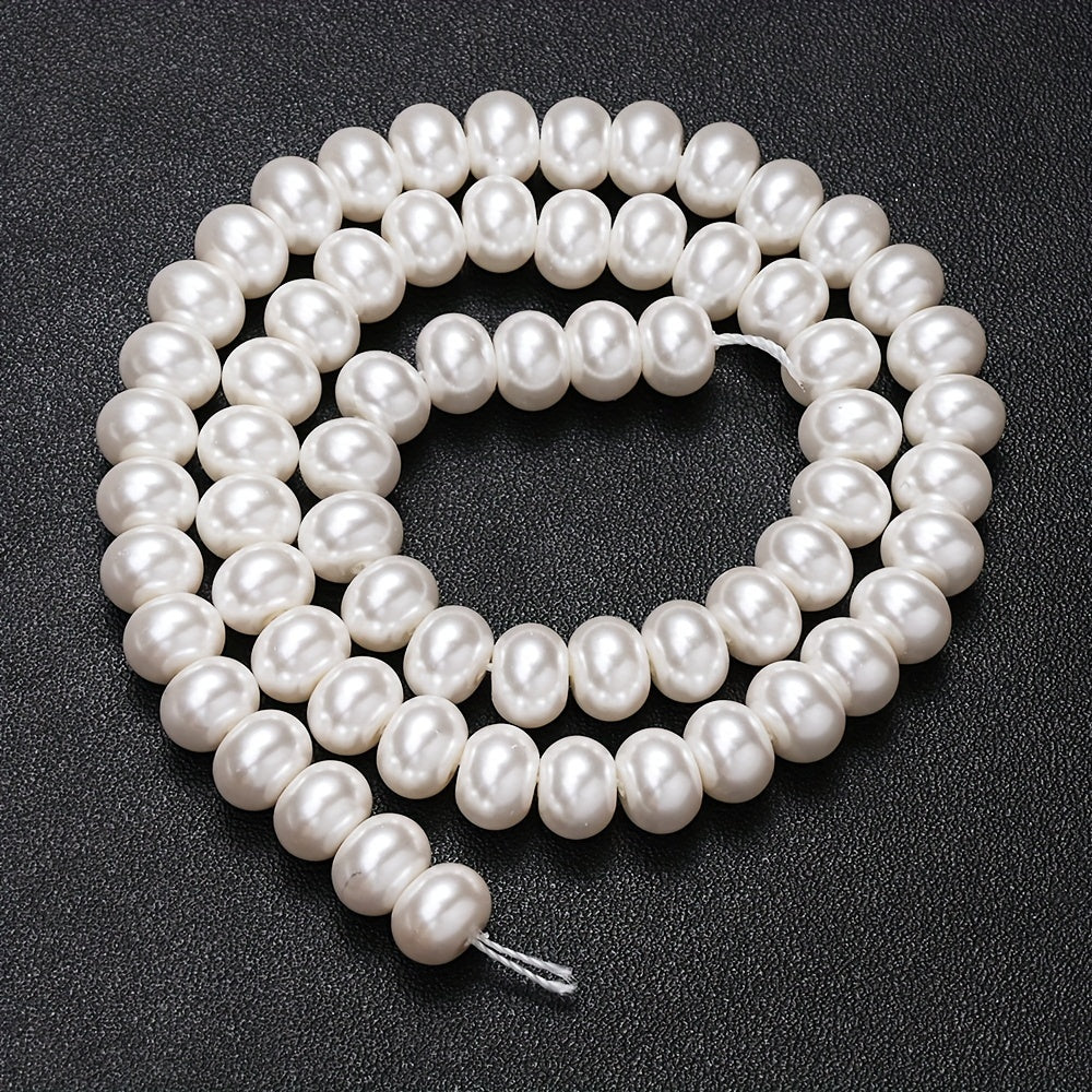 1PC 5/6/8/10mm Abacus-Shaped Glass Bead Set