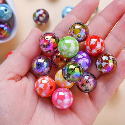 Butterfly Printed Acrylic Beads