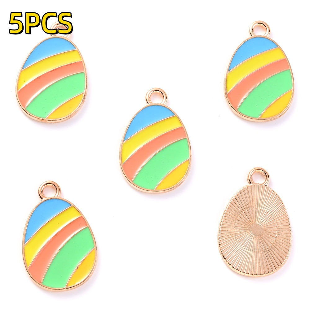 Easter Egg Alloy Pendants