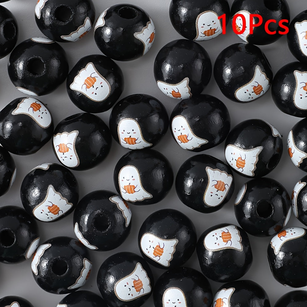Halloween Wooden Beads