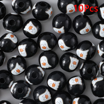 Halloween Wooden Beads