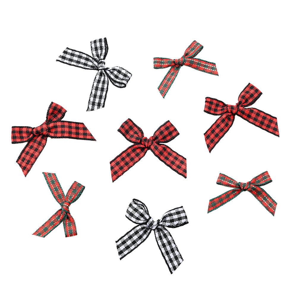 Christmas Plaid Bow Embellishments