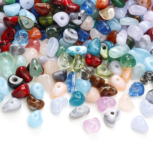 Mixed Color Irregular Acrylic Loose Beads