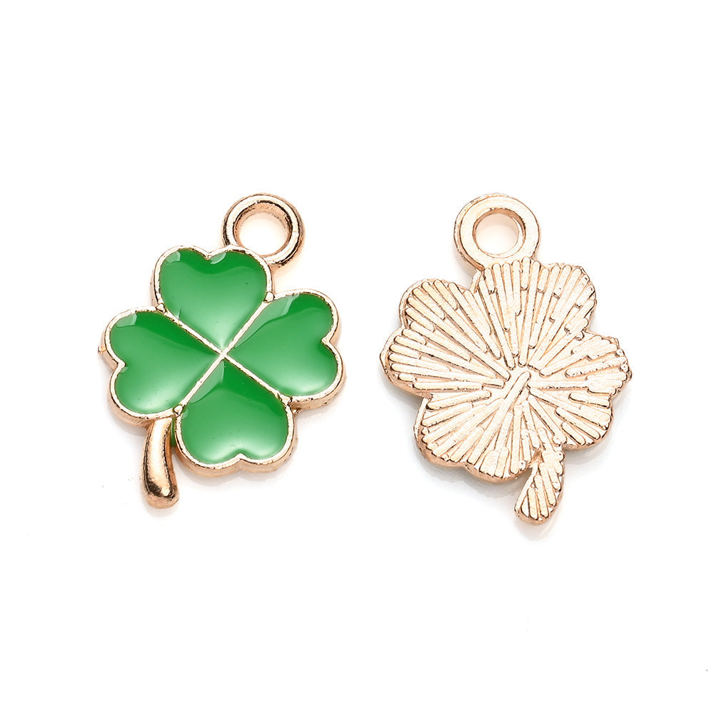 Lucky Four-Leaf Clover Alloy Pendants