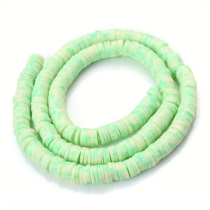 Mixed Color Polymer Clay Flat Beads