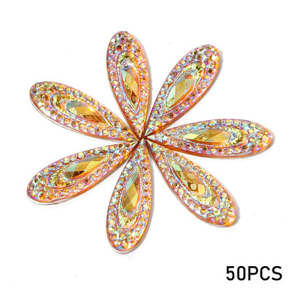 AB Iridescent Resin Teardrop Ornaments