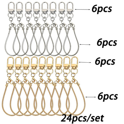 Blank Beadable Keychain Set