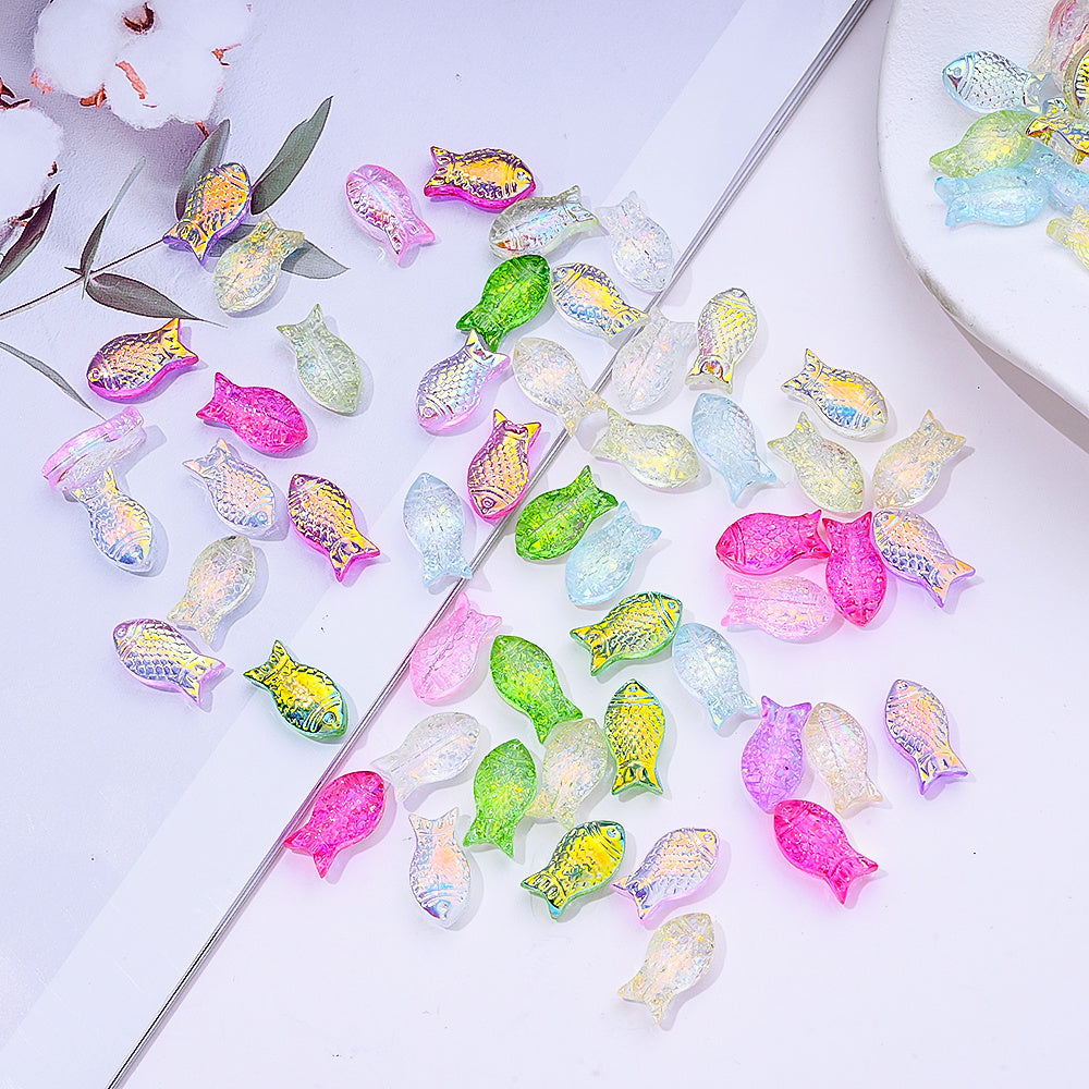 Gradient Goldfish Glass Beads