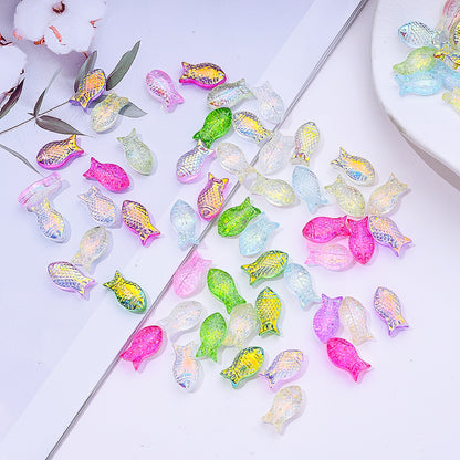 Gradient Goldfish Glass Beads