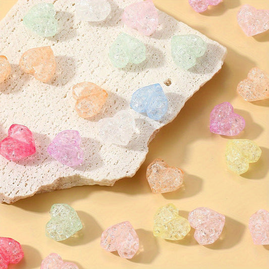 Colorful Acrylic Love Crack Beads