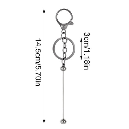 4-Piece Random Mixed Metal Beaded Keychains