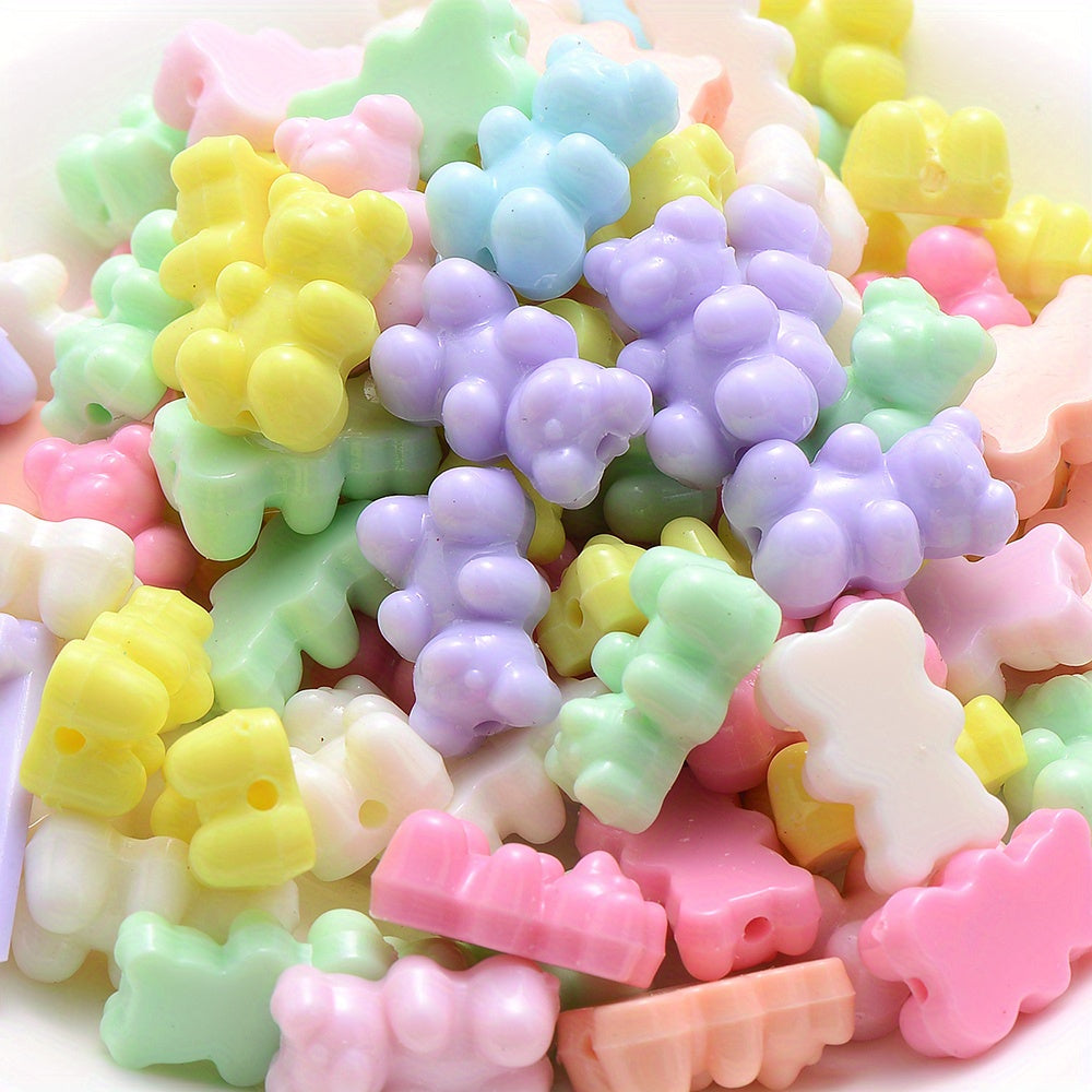 Candy Color Acrylic Gummy Bear Beads
