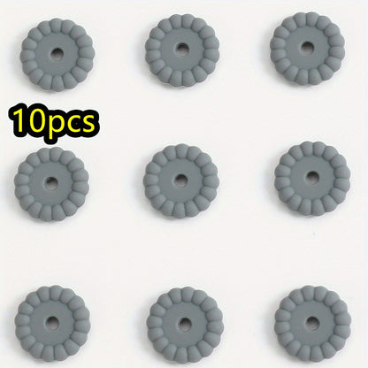 10pcs/set 12/15mm Round Silicone Beads