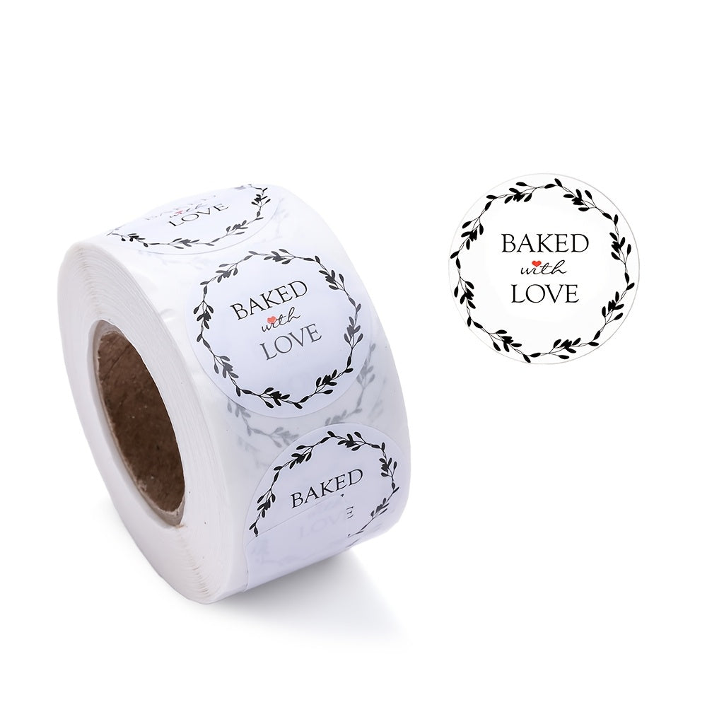 500PCS Thank You Self-Adhesive Sticker Roll