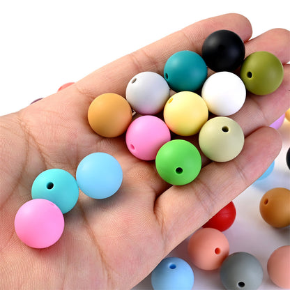 12 mm Round Silicone Beads