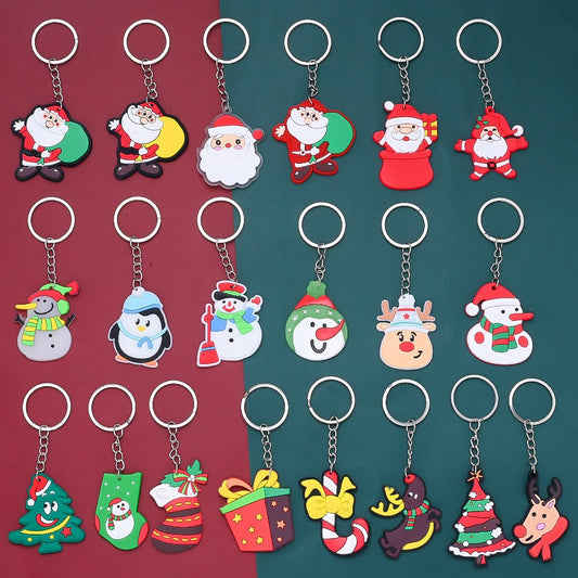 Christmas Theme Soft Gel Keychains